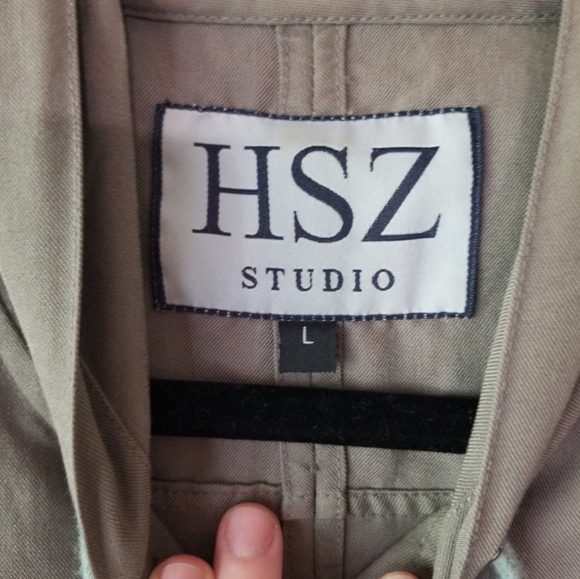 Olive Green Hooded Jumper Dress Large - Picture 7 of 7